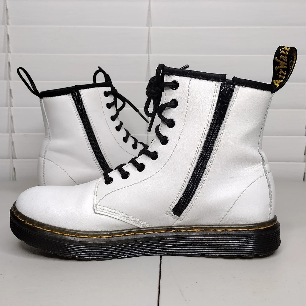 Dr. Martens Zavala Goth Punk Whimsigoth Side Zip Lace Up Combat Ankle Boots Sz 5 - Picture 7 of 15
